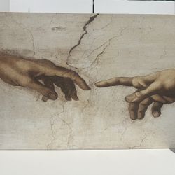 Canvas Of A Portion Of Michelangelo Sistine Chapel