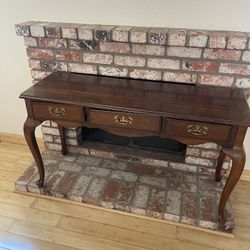Vintage Brown Console Table
