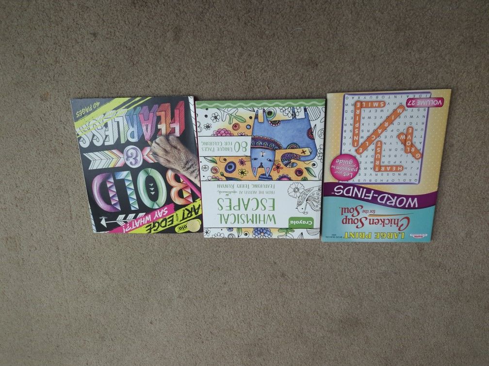 Coloring Books/Word Finds