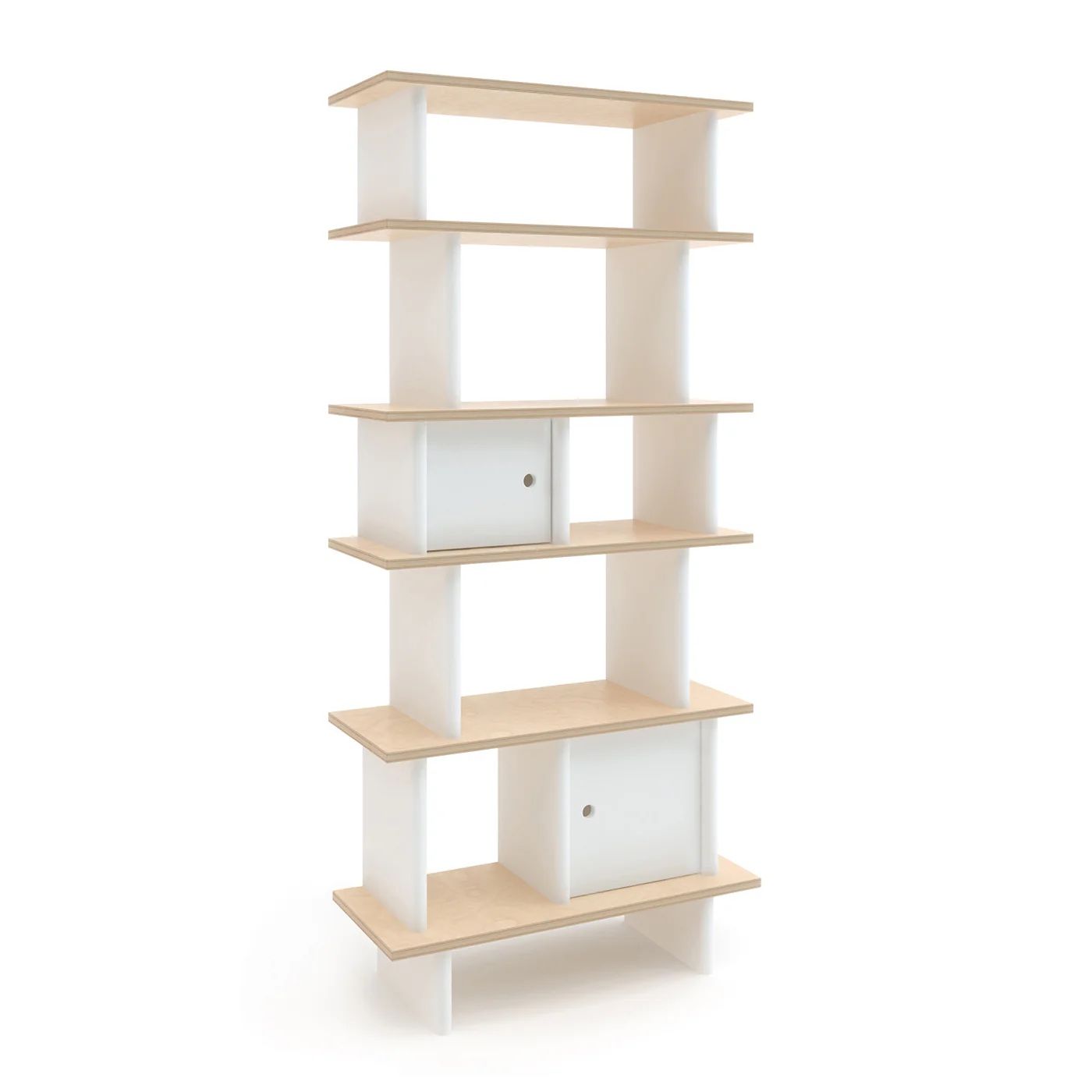  Bookshelf in White and Birch / Oeuf