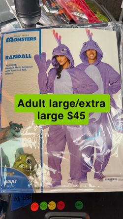 Disney Pixar Monsters Inc Randall Adult Costume L/XL