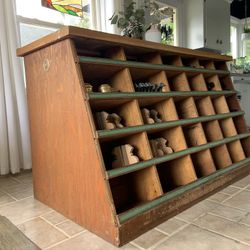 Antique Cubby Storage 