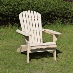 Unfinished Wood Adirondack Chair