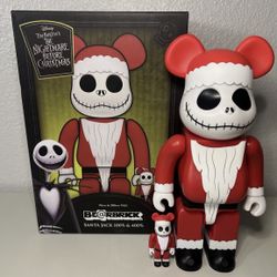 Disney Christmas Jack Skeleton Toy Bearbrick 400%