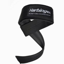 Harbinger Big Grip No-Slip Nylon Lifting Straps with DuraGrip (Pair)