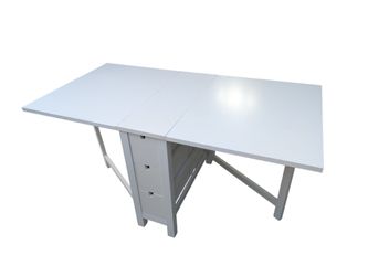 IKEA NORDEN Gateleg table, white, 35"x59.825"x31.5"
