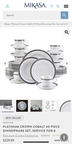 MIKASA 40 Piece Dinnerware Set BRAND NEW