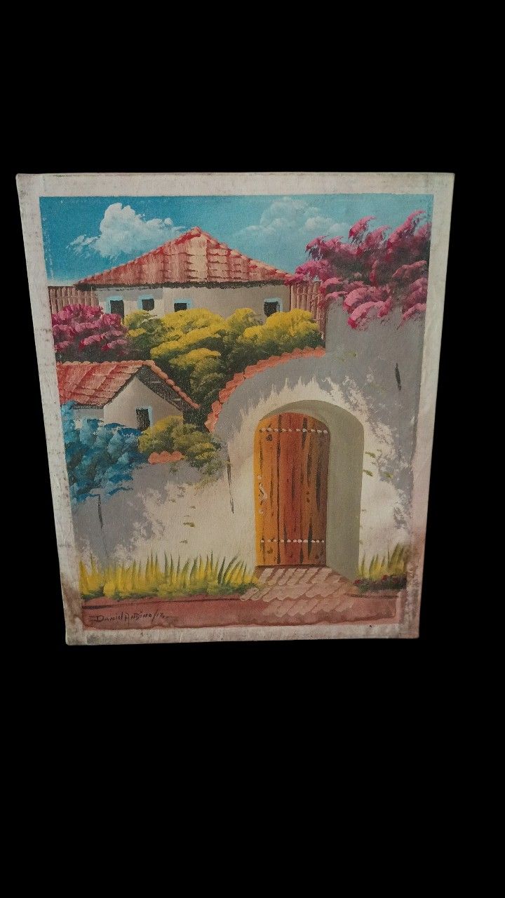 Signed Original Oil Landscape Painting On Canvas