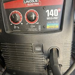 Lincoln Weld-Pak 140 Heavy Duty Mig Welder With 10 Pound Wire Roll And Cart