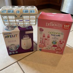 Baby Bottles And Warmer And Others 