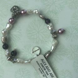 Wildflower Beaded Charm Bracelet Nwt