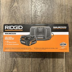Ridgid 4ah Max Output Battery And Charger Kit