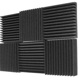 24x Acoustic Panels Studio Foam Sound Proof Panels Nosie Dampening Foam Studio Music Equipment Acoustical Foam 
