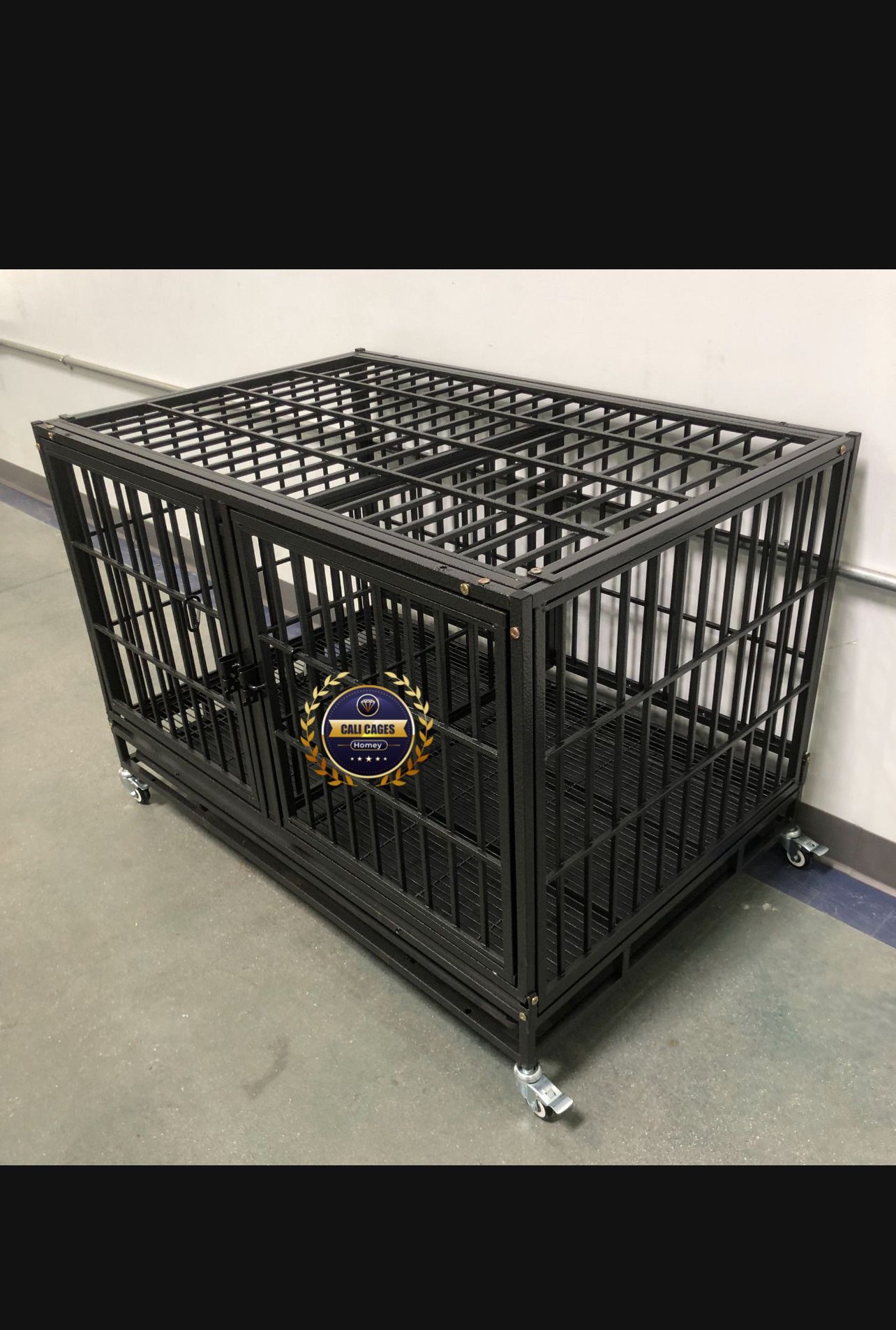 Dog Cage Kennel Size 43” With Divider And Trays New In Box 📦 