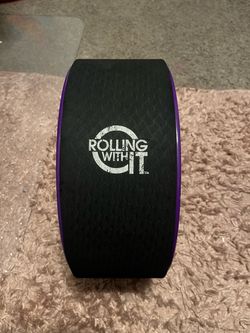 Rolling With It Yoga Wheel Black and Purple