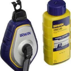 Irwin Strait-Line Speedline PRO Chalk Reel with Blue Chalk 100'