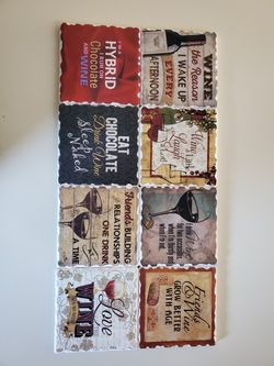 4x4 decorative wine tile coasters , hot plates