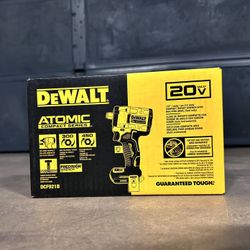 New DeWalt ATOMIC 1/2” Compact Impact Wrench with Hog Ring Anvil (Tool Only)