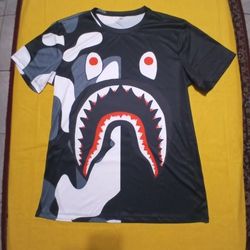 # 2 Kids Shark Face Shirt