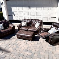 Ultimate  Man Cave Leather Set 