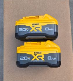 Dewalt 20v Batteries Powerpack 8.0 Ah XR Brand New Price For Both