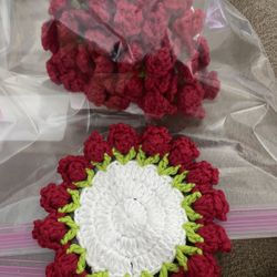 Coaster with Tiny white Pot