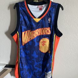 BAPE x Mitchell & Ness Lakers ABC Basketball Jersey Replica