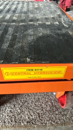 Manual Table Lift Cart