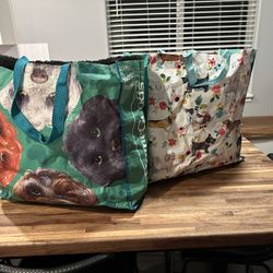 Large Reusable Bags Dog Lover 