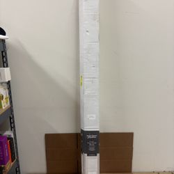 New 58” x 64” Faux Wood Window Blind White