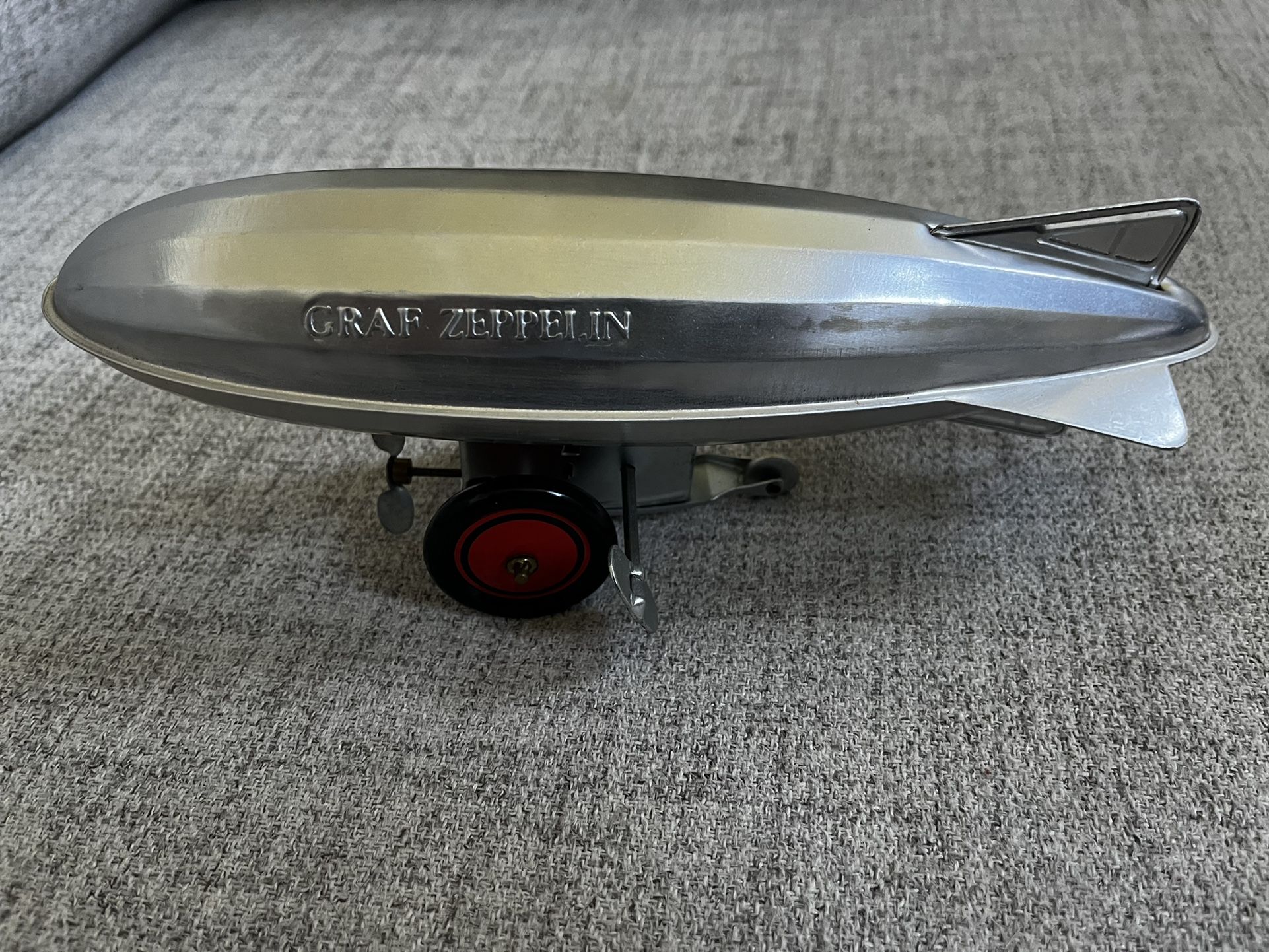 Schilling Aluminum airship Graf Zepplin collector series wind up toy