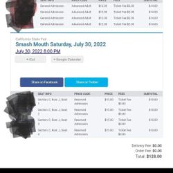 State Fair Admission And SMASH MOUTH Tickets JULY 30th