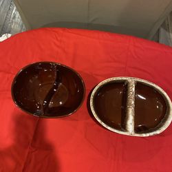 Vintage Stoneware Serving Dishes. Marcrest  Daisy And Hull  Pottery. $7 Each 