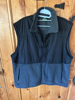 NordicTrack Fleece and Nylon Zip-Up Vest