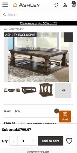 Rustic coffee table + 2 side tables