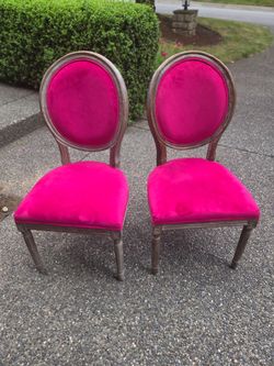 Set of 2 World Market Louis XVI Style Dining Chairs