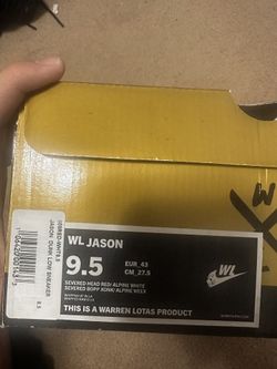 Warren Lotas Red Jason Dunk sz 9.5 for Sale in Fort Stewart, GA