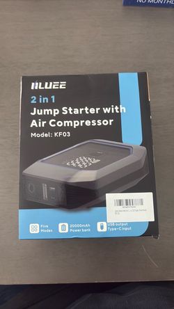 HLUEE jump starter & air compressor