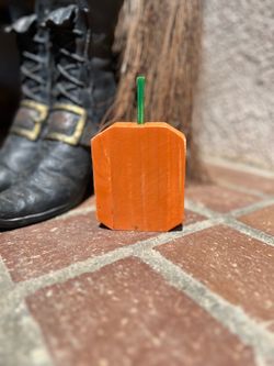 Small Wooden Pumpkin Decoration