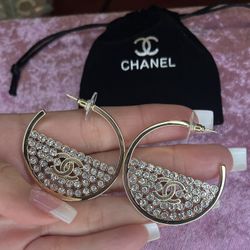 New Hoops 18k Stainless Steel Gold Comes With Dust Bag