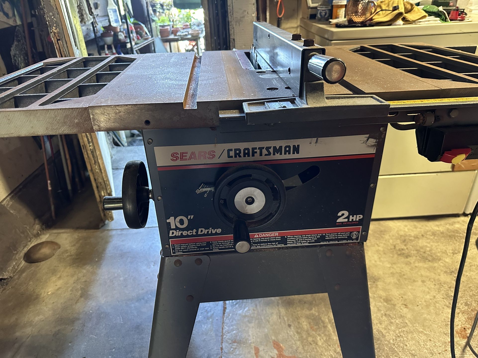 Table saw 10" Craftsman