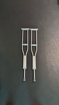 Medline Adjustable Adult Aluminum Crutches – NEW