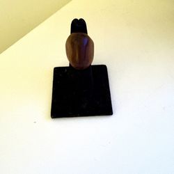 Hand-carved wooden ring in one piece, size 6