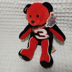 Dale Earnhardt # 3 Team Speed Bear. This collectible Dale Earnhardt Bear is created by "Team Beans Authentic" (1999) . Measures 8" .

