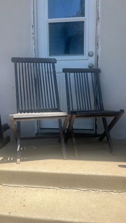 Teak chairs