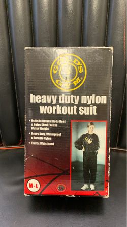 Gold gym heavy duty nylon workout suit