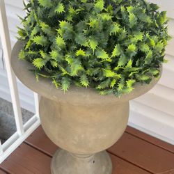 Two Planters (Beige) 22 Inches Tall 