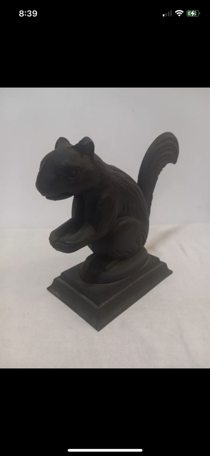 Vintage Cast Iron Squirrel Nutcracker Apco Japan