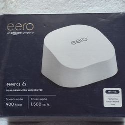 EERO 6 Dual-Band Mesh WI-FI Router- NEW