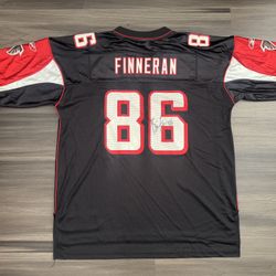 Signed Brian Finneran #86 Atlanta Falcons Reebok On Field NFL Jersey Adult XL 